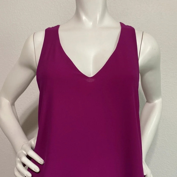 4SI3NNA Magenta Cape Back Swing Dress - Size S - Picture 3 of 14